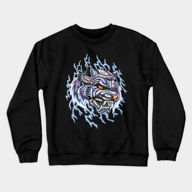 Thunder Tiger Crewneck Sweatshirt by Villainmazk